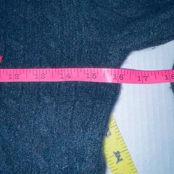 Vintage Ralph Lauren Sport Cable Knit Wool Sweater Women’s Black Crewneck Sz XS - Picture 7 of 9